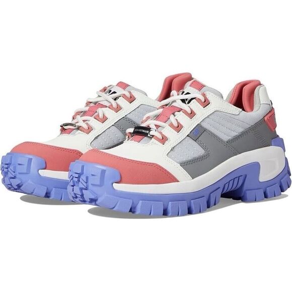 Stylish Women's Work Sneakers in Caterpillar Pink and Gray - Picture 1 of 8